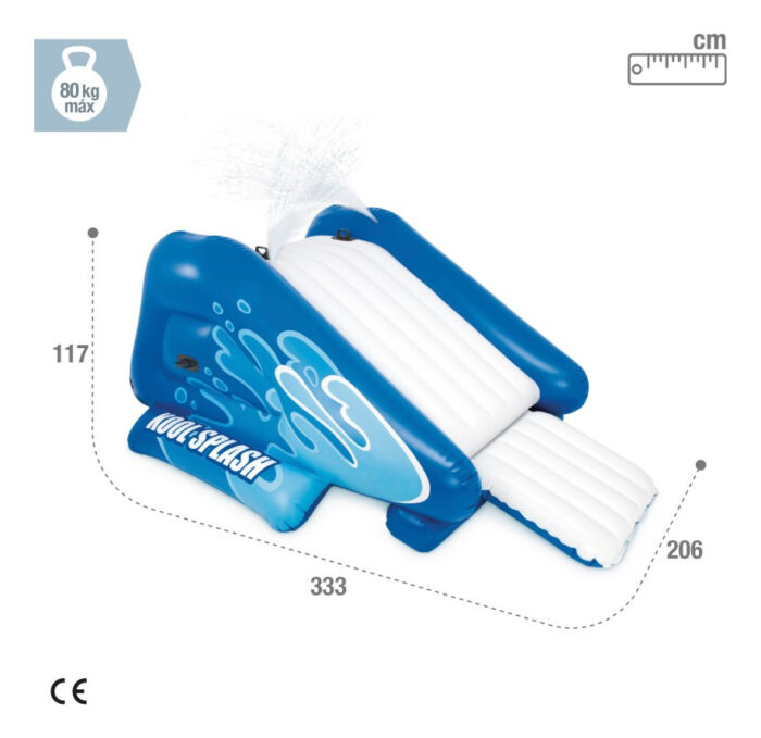 D_NQ_NP_2X_799656-MLU96412824692_102025-O.jpg Tobogán Inflable Intex Gigante Pulverizadores 3,3x2x1.17 Mts