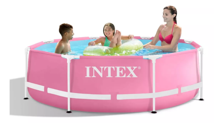 D_NQ_NP_2X_809635-MLA79491656156.png Piscina Estructural Redonda Intex Metal Frame 244x76cm Rosa