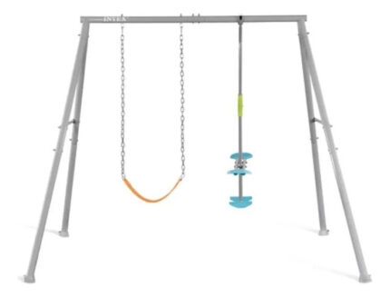 Juego De Plaza Intex Caballito Y Hamaca Para 3 Niños Parque
