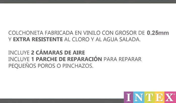 Salvavidas Inflable Dona Con Grajeas Intex Color Multicolor