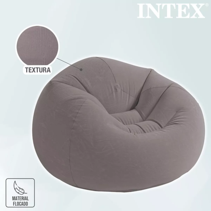 Sillón Puff Inflable Asiento Living Intex Super Comodo