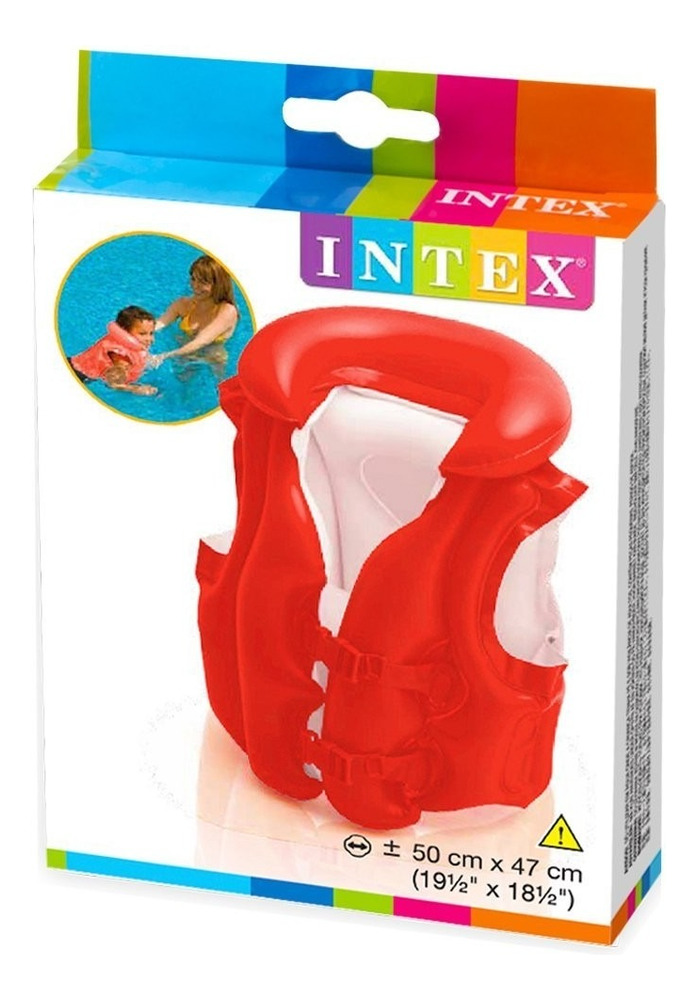 D_NQ_NP_2X_930362-MLU96864225737_102025-O.jpg Chaleco Salvavidas Inflable Naranja Para Niños Intex - Naranja