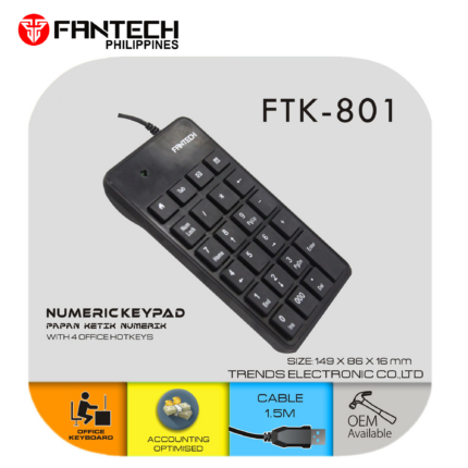 FTK801 teclado numérico Fantech