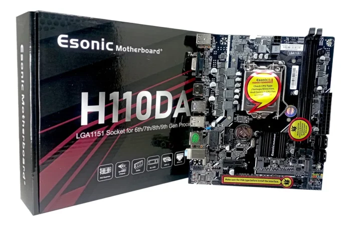 H110.webp Motherboard Intel H110 LGA1151 DDR4 HDMI PCIe ATX