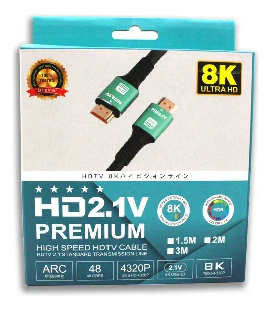 HDMI4kA.png Cable HDMI 2.1 Premium 8K 1,5 Metros 120Hz eARC