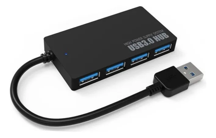 HubDelgado.png Hub Ultra Delgado Usb 3.0 4 Puertos Usb Hasta 5gbps Mac Win