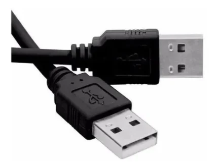 Cable Usb 2.0 De 1,5 Metros De Largo Macho - Macho Negro