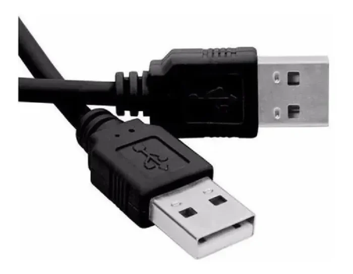 Cable Usb 2.0 De 1,5 Metros De Largo Macho - Macho Negro