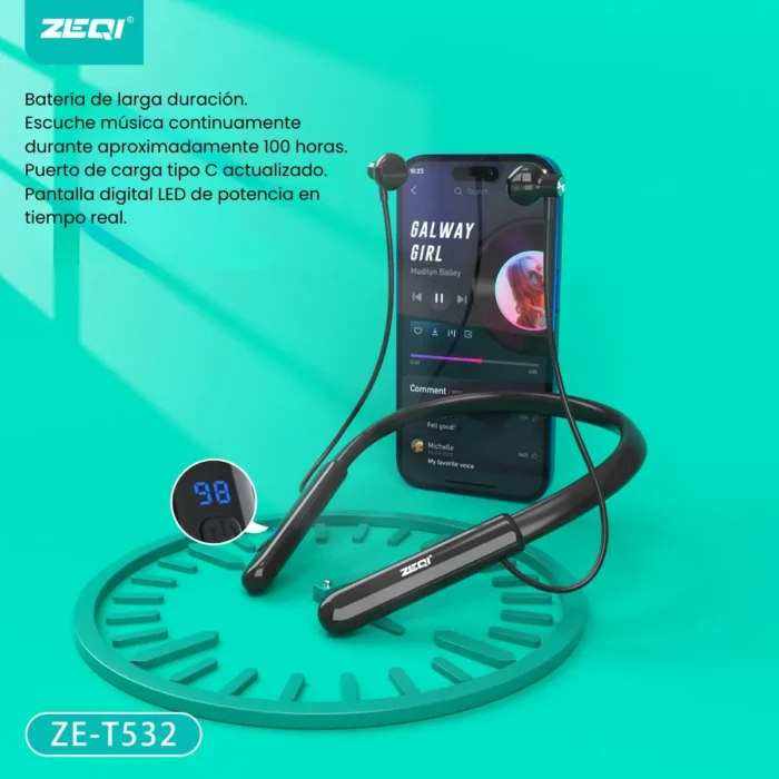 ZET532b.webp Auriculares Inalámbricos Zeqi ZET532 Sports