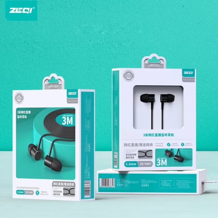 ZEY607a.webp Auriculares 3.5mm Zeqi ZE-Y607 con Cable 3M