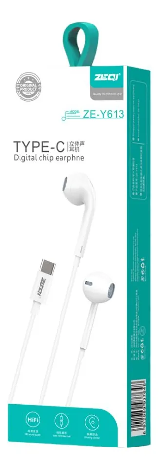 ZEY612.webp Auriculares USB-C Zeqi ZE-Y613 Blanco
