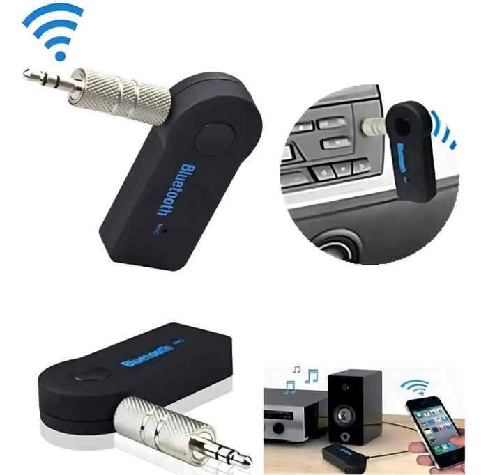 Adaptador Auxiliar Audio Bluetooth Para Auto Jack 3.5