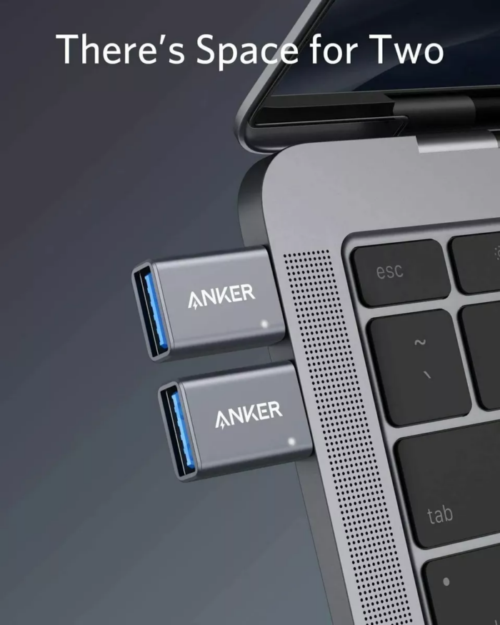 adaptadorusbcusb.png Adaptador Usb-c A Usb 3.0 Para Macbook Celular Pc Anker X 2