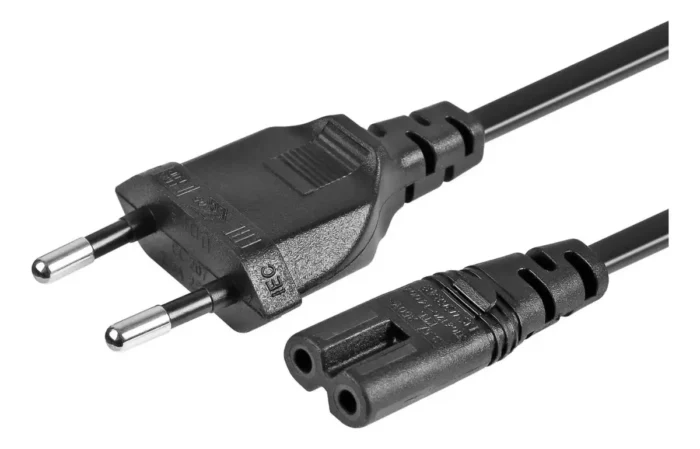 cable8bb.webp Cable poder Tipo 8 IEC C7 AMT | Envío Uruguay