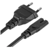 cable8cc.webp Cable poder Tipo 8 IEC C7 AMT | Envío Uruguay