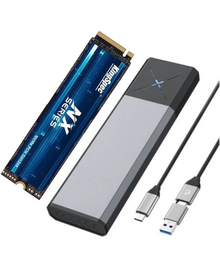 discoexterno.png Disco Solido Externo Kingspec 500gb Metálico Resistente Usb Usb-c