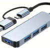hub-USB-C-USB-A-4-puertos.png Hub Usb C Usb A A 4 Puertos Usb 3.0 Metalico Adaptador