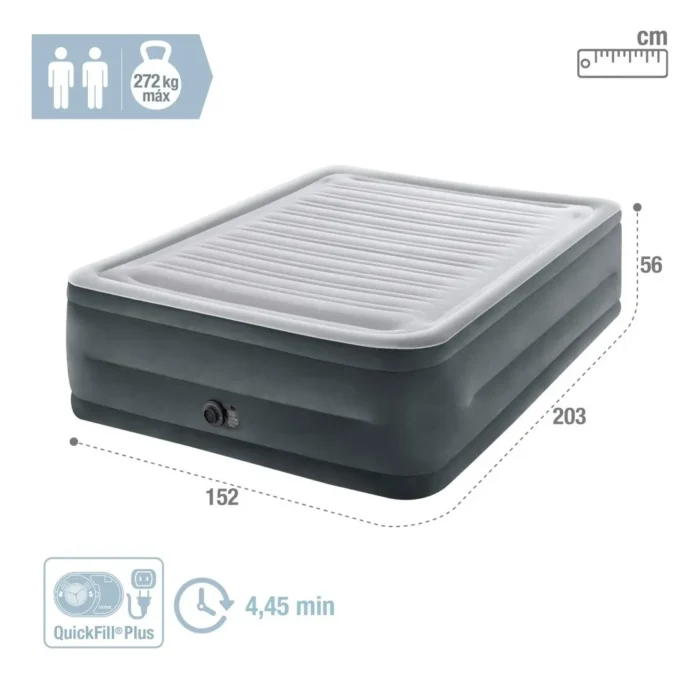 intex64418b.webp Colchón Inflable King Intex Autoinflable 220v Gris